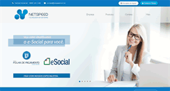 Desktop Screenshot of netspeed.com.br